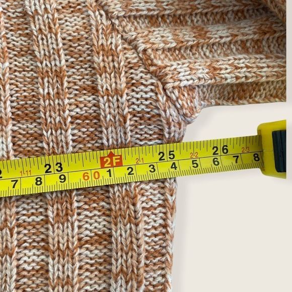 NWT Blank NYC Heather Ribbed Crewneck Sweater Size XL Tan/white knit mix - Picture 11 of 12
